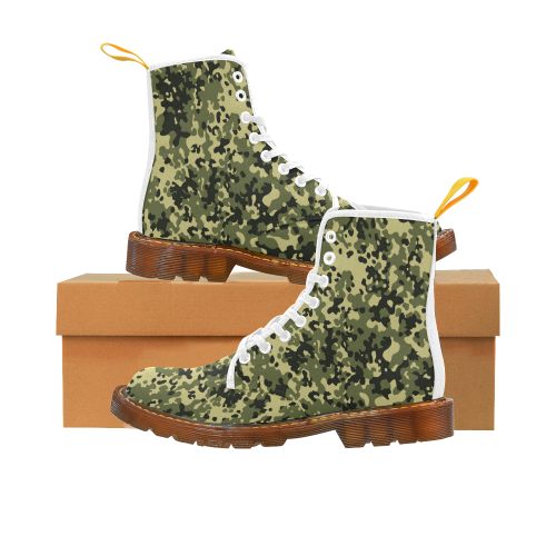 CAMOUFLAGE-GREEN 2 Martin Boots For Men Model 1203H
