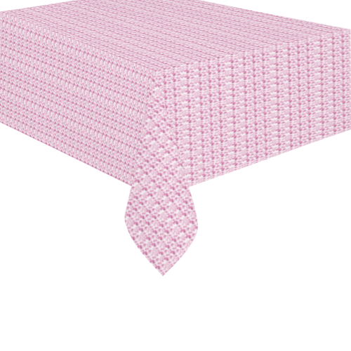 Mauve Pink Eleoquence Cotton Linen Tablecloth 60" x 90"