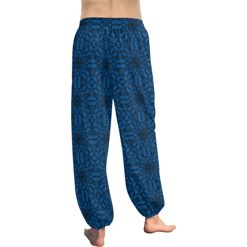 Lapis Blue Lace Women's All Over Print Harem Pants (Model L18)