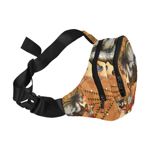 Steampunk, awesome steampunk horse Fanny Pack/Small (Model 1677)