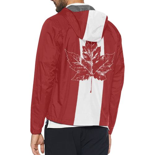Cool Canada Flag Windbreaker Jackets Unisex All Over Print Windbreaker (Model H23)