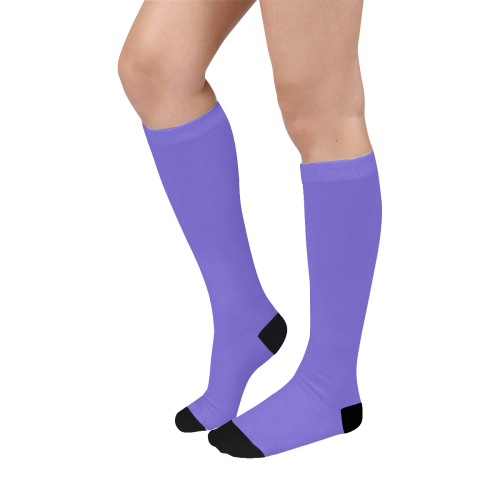 color slate blue Over-The-Calf Socks