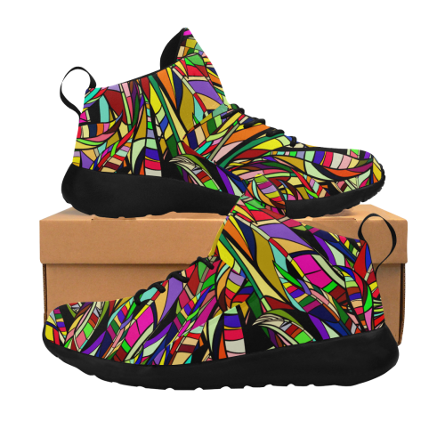 colorful abstract Men's Chukka Training Shoes (Model 57502)