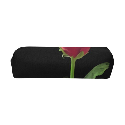 Floral Watercolor. Red Rose in Glas Flask - Vase Pencil Pouch/Small (Model 1681)