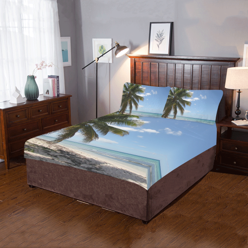 Isla Saona Caribbean Paradise Beach 3-Piece Bedding Set