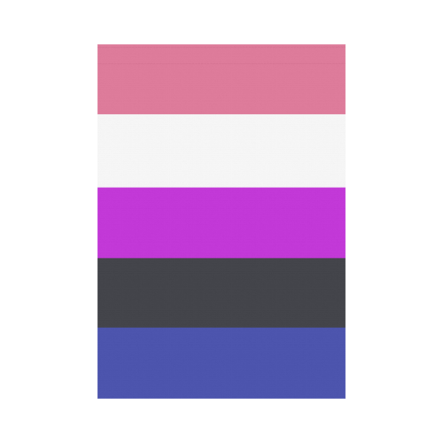Gender Fluid Flag Garden Flag 28''x40'' （Without Flagpole）