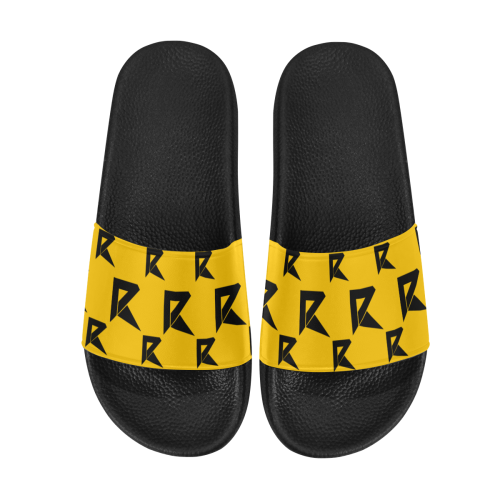 Men's Slide Sandals (Yellow) Men's Slide Sandals (Model 057)