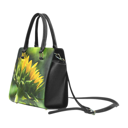 Sunflower New Beginnings Rivet Shoulder Handbag (Model 1645)
