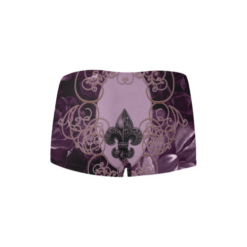 Flowers in soft violet colors Women's All Over Print Boyshort Panties (Model L31)