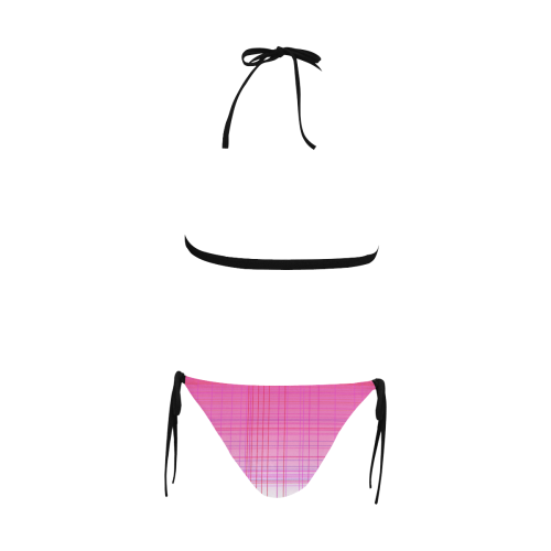 Exotic bikini with blocks Buckle Front Halter Bikini Swimsuit (Model S08)