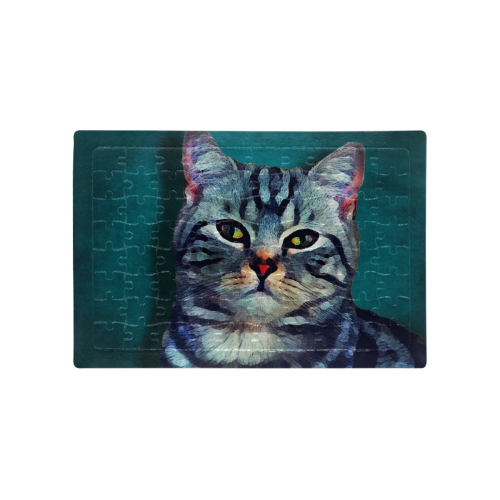 cat Bella #cat #cats #kitty A4 Size Jigsaw Puzzle (Set of 80 Pieces)