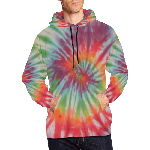 Spiral Hoodie for Men All Over Print Hoodie for Men (USA Size) (Model H13)
