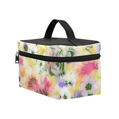 pretty spring floral Cosmetic Bag/Large (Model 1658)