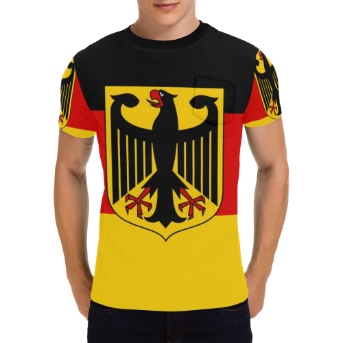 GERMANY Men's All Over Print T-Shirt with Chest Pocket (Model T56)