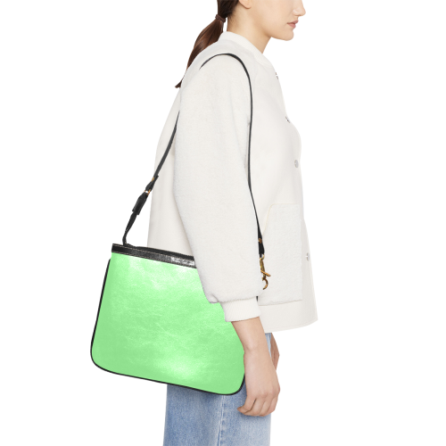 color pale green Small Shoulder Bag (Model 1710)