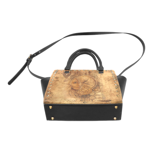 A Time Travel Of STEAMPUNK 1 Rivet Shoulder Handbag (Model 1645)