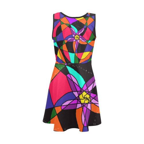 Abstract Design S 2020 Girls' Sleeveless Sundress (Model D56)