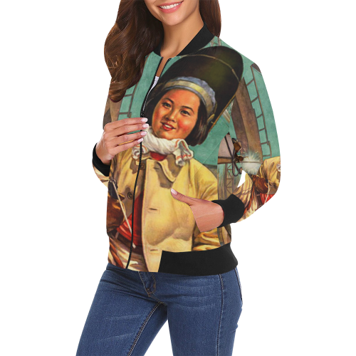 We are proud of participating in the founding of o All Over Print Bomber Jacket for Women (Model H19)