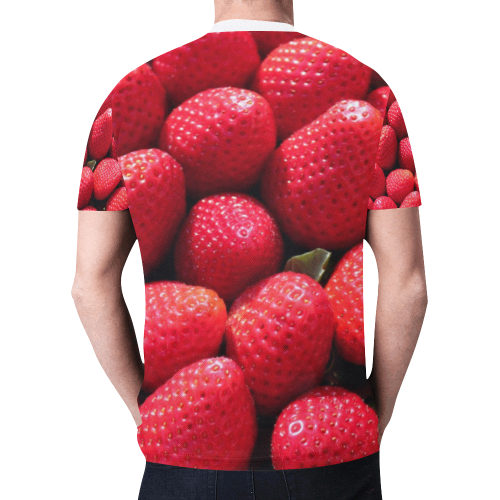 STRAWBERRIES New All Over Print T-shirt for Men (Model T45)