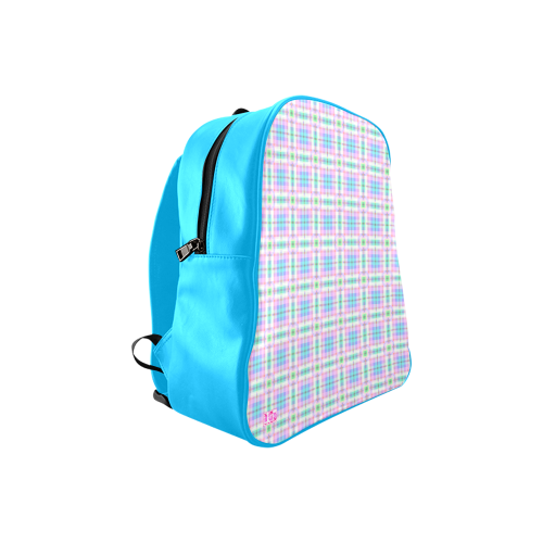 PASTEL PLAID BGB PRINT BACKPACK School Backpack (Model 1601)(Small)