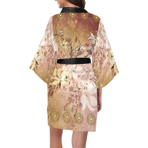 Wonderful floral design, vintage Kimono Robe