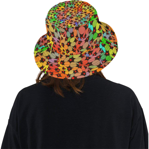 Power Flowers 318B by JamColors All Over Print Bucket Hat