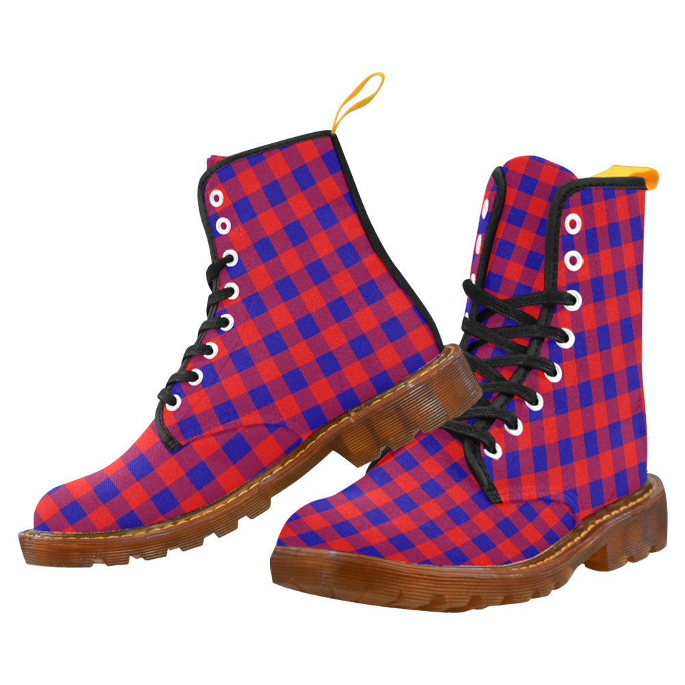mens checkered boots