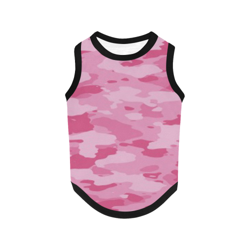 Pink Camo All Over Print Pet Tank Top