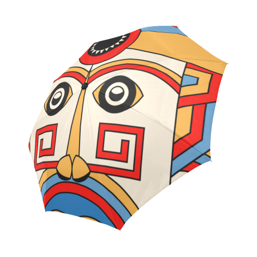 Aztec Religion Tribal Auto-Foldable Umbrella (Model U04)