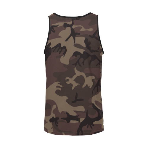 Camo Red Brown Men's All Over Print Tank Top (Model T57)