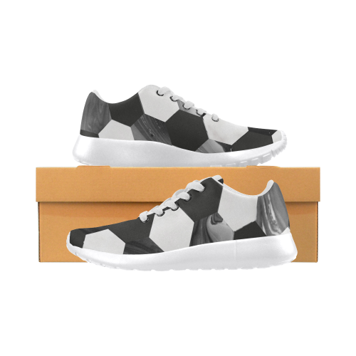 Design shoes with blocks black Women’s Running Shoes (Model 020)