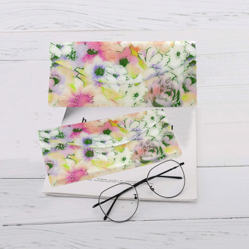 pretty spring floral Custom Foldable Glasses Case