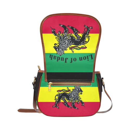 RASTA LION OF JUDAH Saddle Bag/Large (Model 1649)