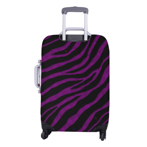 Ripped SpaceTime Stripes - Purple Luggage Cover/Medium 22"-25"