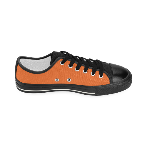 Orange Women's Classic Canvas Shoes (Model 018)
