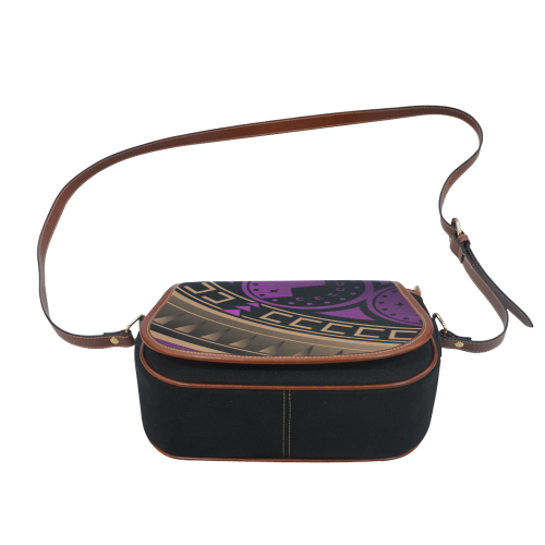 Horse War Shield (Purple) Saddle Bag/Small (Model 1649)(Flap Customization)