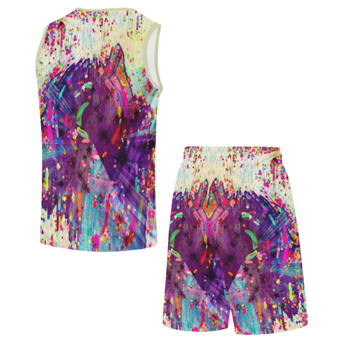 Paint Popart by Nico Bielow All Over Print Basketball Uniform