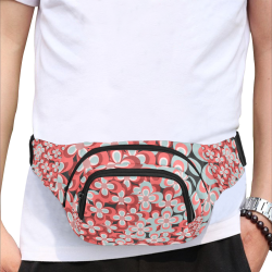 zappwaits flower 4 Fanny Pack/Small (Model 1677)