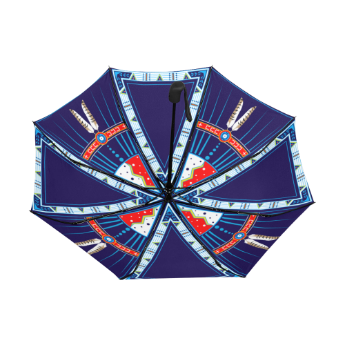 Crazy Horse Dreaming Anti-UV Auto-Foldable Umbrella (Underside Printing) (U06)
