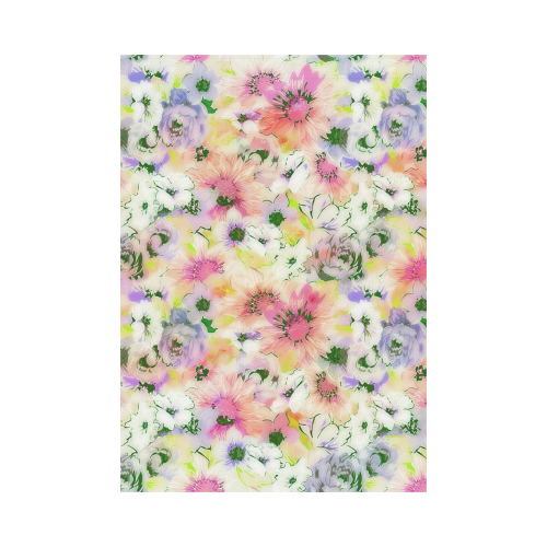 pretty spring floral Garden Flag 28''x40'' （Without Flagpole）