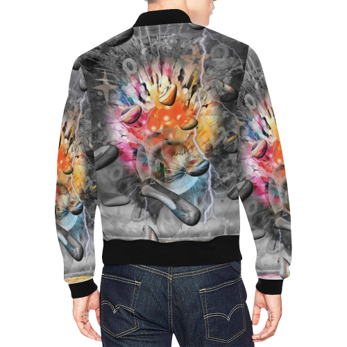 Space of Colors by Nico Bielow All Over Print Bomber Jacket for Men (Model H19)