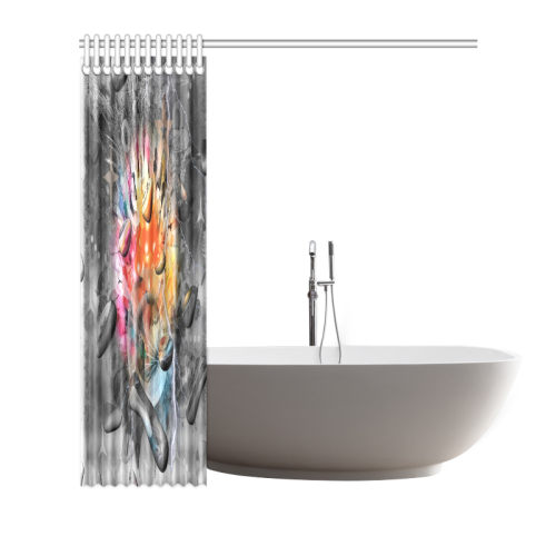 Space of Colors by Nico Bielow Shower Curtain 72"x72"