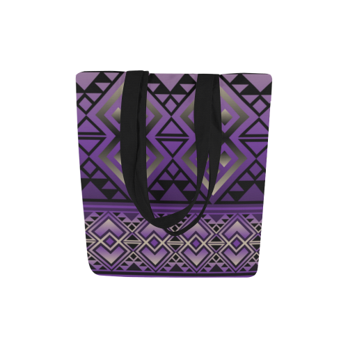 The Lodge Purple Canvas Tote Bag (Model 1657)