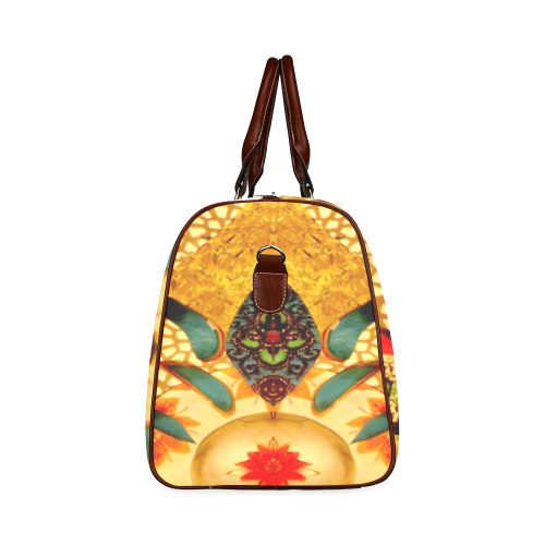 "Elfin Gold" Travel Bag, by Creative Devotions - Waterproof Travel Bag/Small (Model 1639)