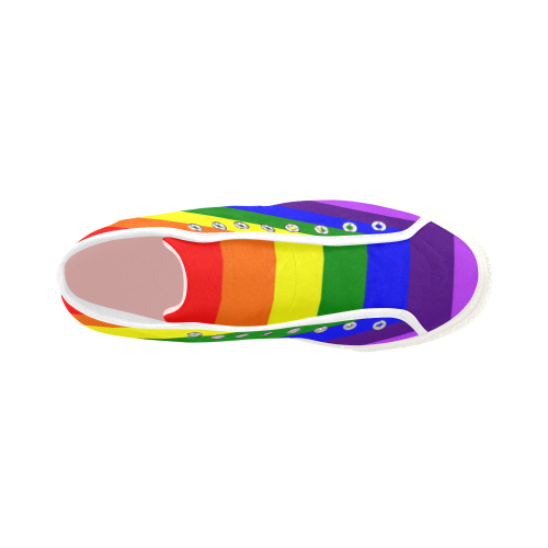 Rainbow Flag (Gay Pride - LGBTQIA+) Vancouver H Women's Canvas Shoes (1013-1)