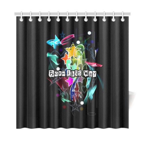 Born this Way by Nico Bielow Shower Curtain 72"x72"