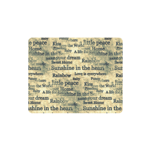 Words Popart by Nico Bielow Rectangle Mousepad