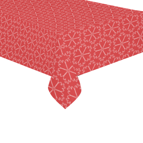 Fiery Red #13 Cotton Linen Tablecloth 60"x120"