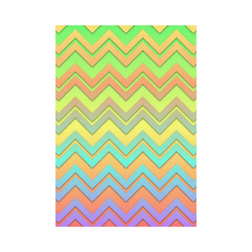 Summer Chevrons Garden Flag 28''x40'' （Without Flagpole）