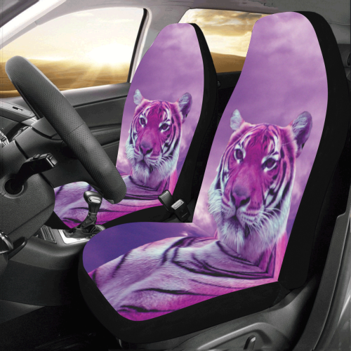 Purple Tiger Car Seat Covers (Set of 2)